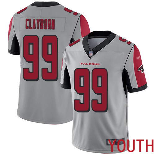 Atlanta Falcons Limited Silver Youth Adrian Clayborn Jersey NFL Football 99 Inverted Legend